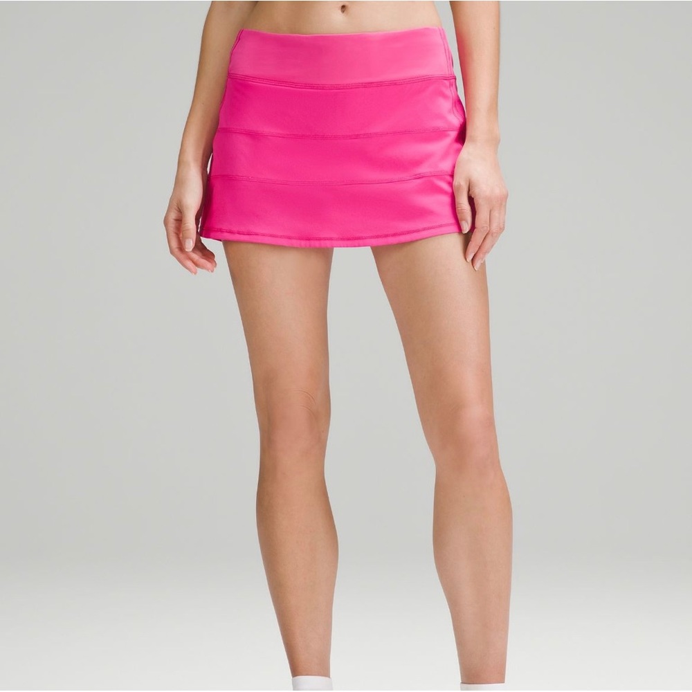 Sonic Pink Lululemon Pace Rival Mid-rise Skirt